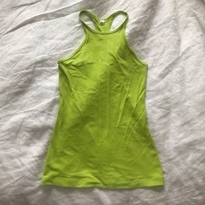 Lululemon neon green tank top sz 4